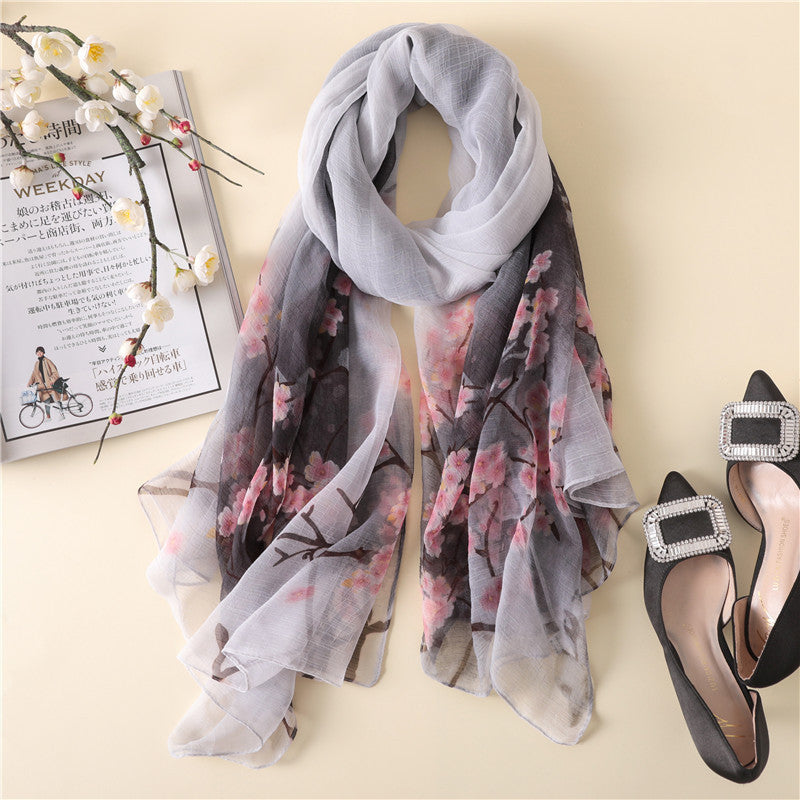 Antique Printed Elegant Scarf - Ladies Fashion Elegant Sunscreen Scarf