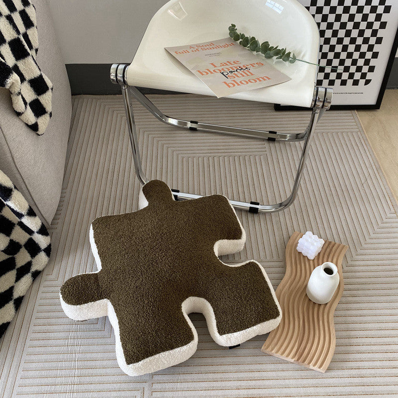 Fashion Stuffed Creative Puzzle Shaped Pillow - Modern Spliceable Cushion Throw Pillow Living Room Waist Cushion Home Decoration