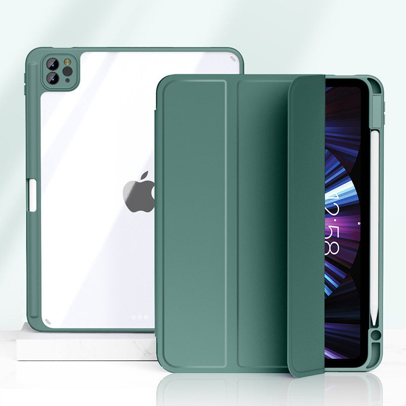 Magnetic Split Protective Case With Pen Slot - Compactible with Apple
