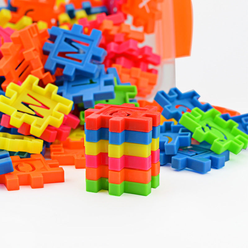 110pcs DIY 3D Mosaic Building Blocks Set – Educational Toy for Kids (Multicolor) - JumoShop