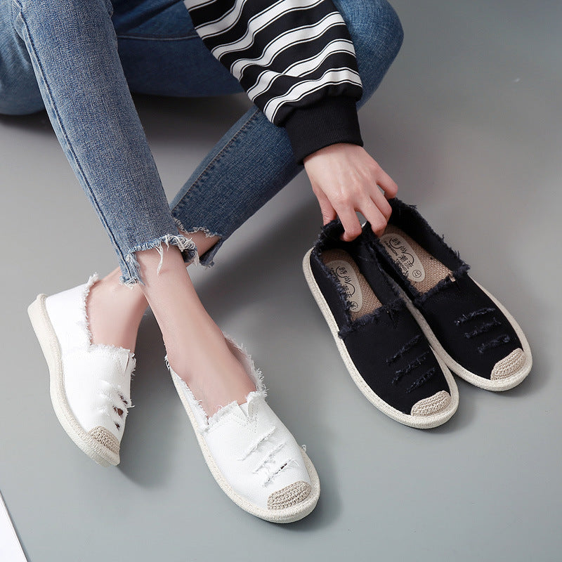 Fisherman Shoes - female lazy shoes