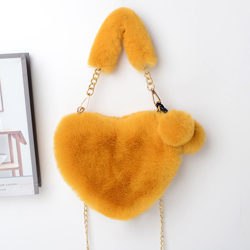 Love Bags - Soft Plush Handbags for Women, Valentine's Day Party Bag