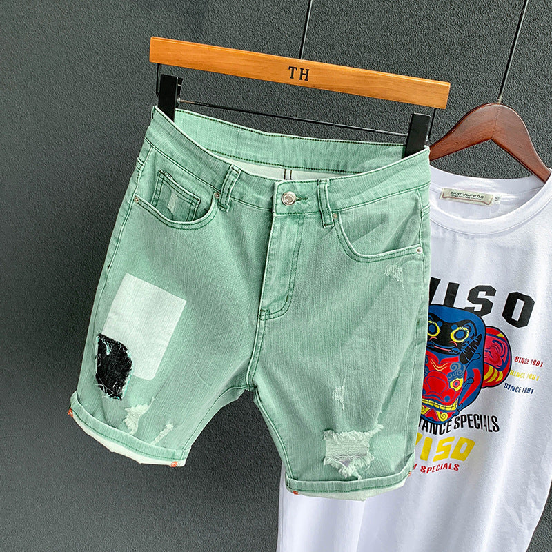 Trendy Ripped denim shorts