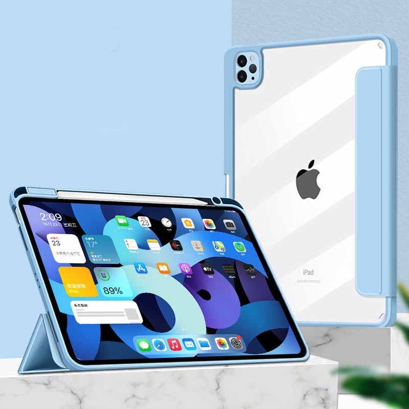 Magnetic Split Protective Case With Pen Slot - Compactible with Apple