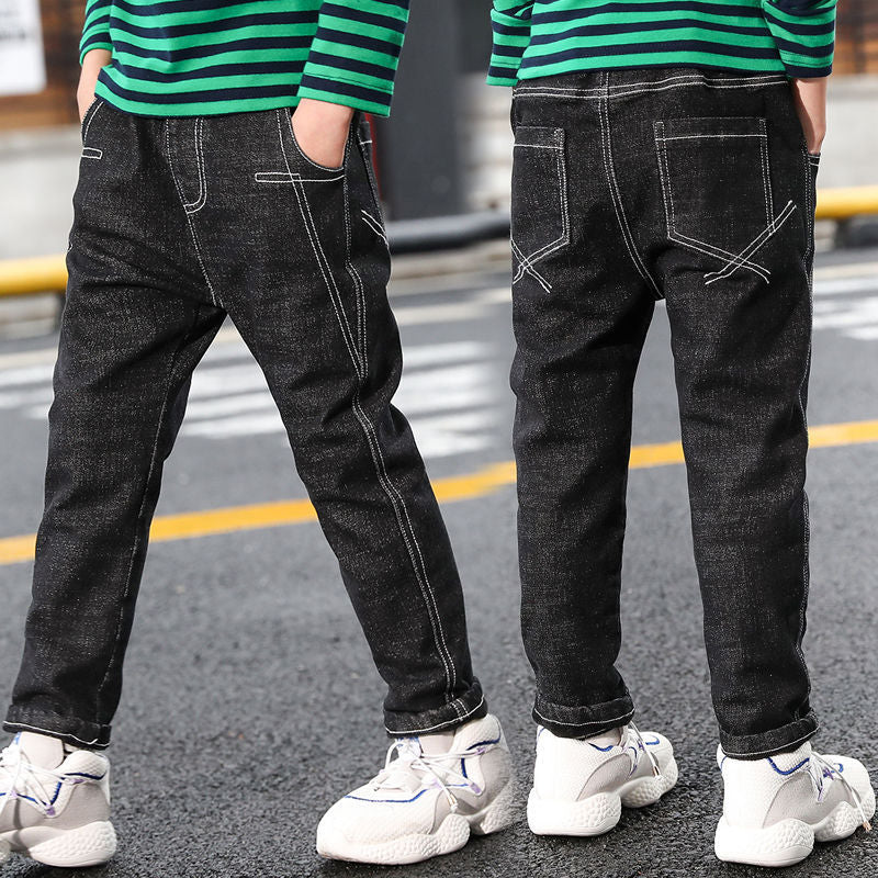 Classic Boys Autumn And Winter Jeans