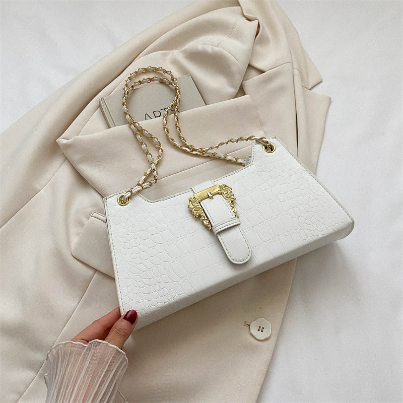 Women's Fashion: Simple Chain Fashion Bag - Shoulder Bag Casual Trend Crossbody Small Square Bag