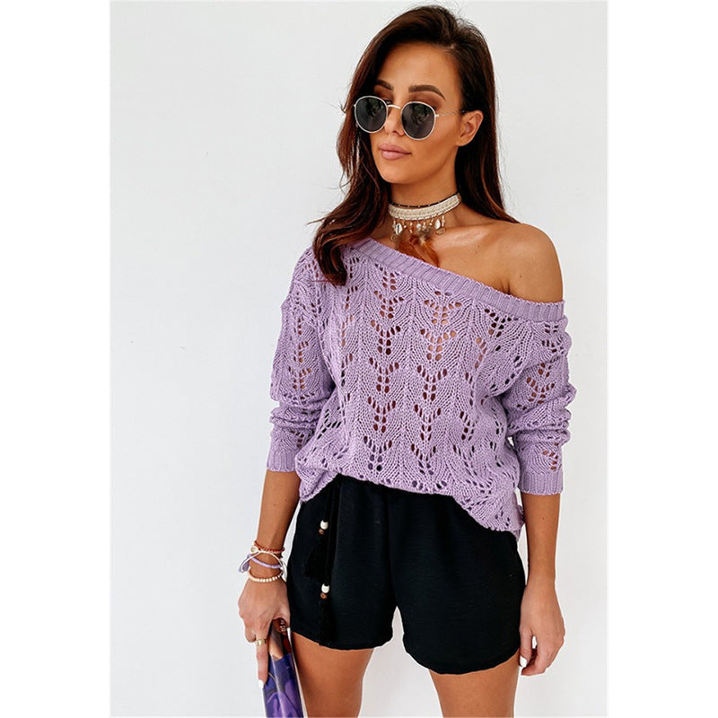 Hollow Knitted Sweater