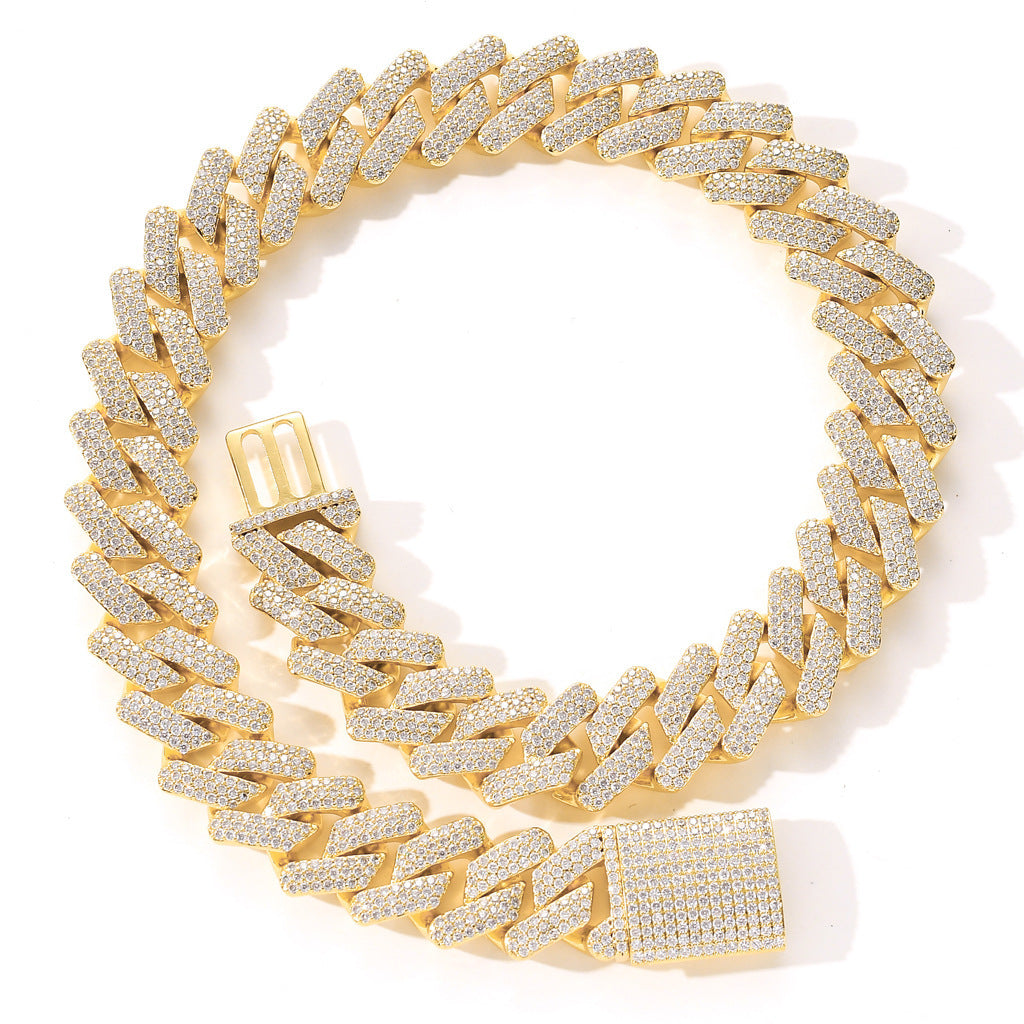 Full Zircon Hip-Hop Necklace