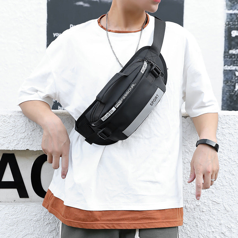 Reflective Waist Bags - Men Crossbody Bag Pack For Travel Walking Running Hiking Cycling