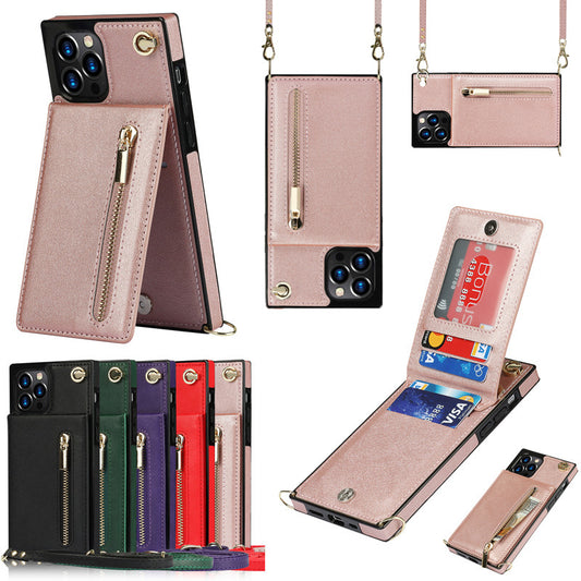 Leather Case Card Phone Case Explosive Style