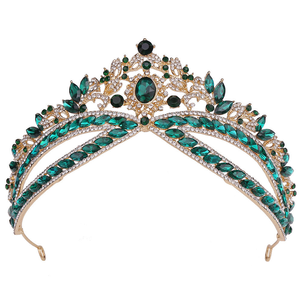 Crown Headdress - Bridal Rhinestone Wedding Style Crown Accessories