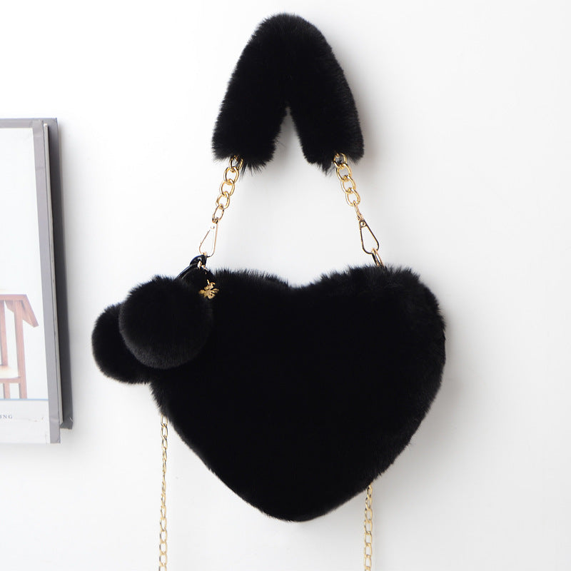 Love Bags - Soft Plush Handbags for Women, Valentine's Day Party Bag