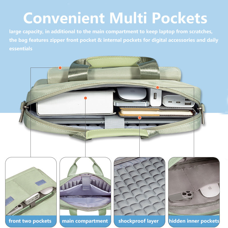 Solid Color Laptop Bag