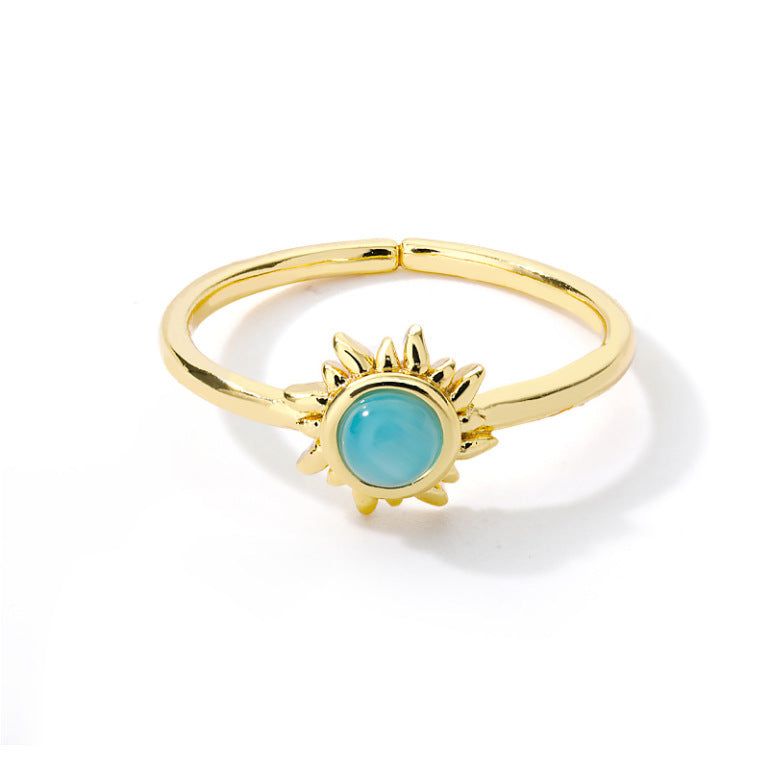 Women's Stainless Steel Rings - Vintage Golden Rings