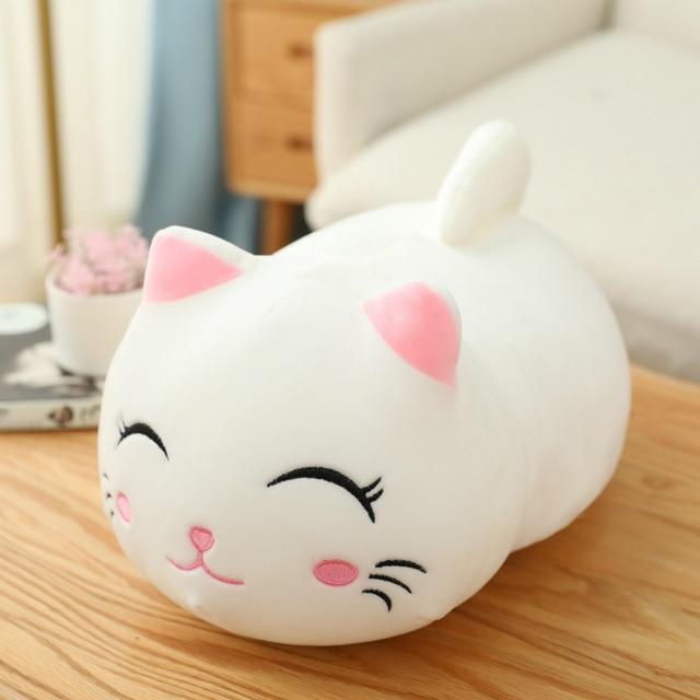 Super Soft Fat Cat Stuffed Animal - Huggable Kitty Companion in Multiple Colors