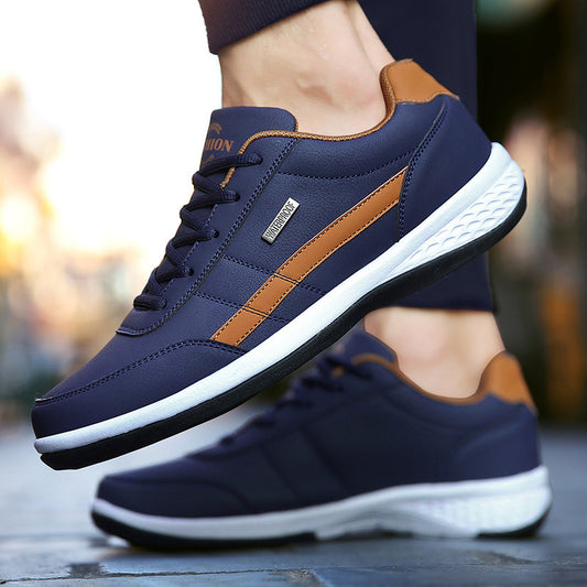 Casual Shoe - Italian Breathable Leisure Male Sneakers Non-slip Footwear Men Vulcanized Shoes