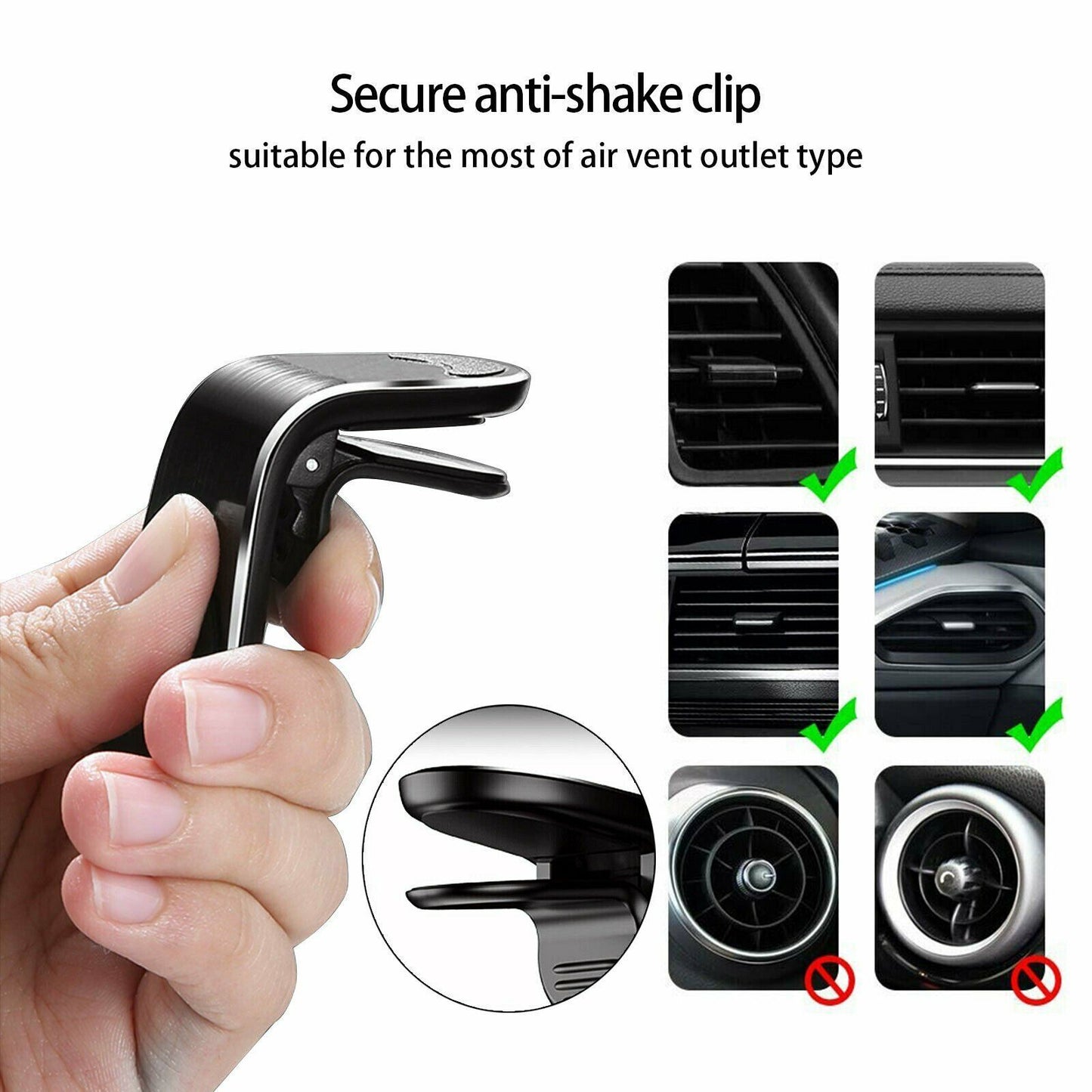 Car Magnetic Air Vent Mount Holder - Magnetic Car Phone Holder Stand 360 Metal Car Air Vent Magnet Stand In Car GPS Mount Holder