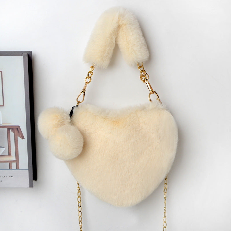 Love Bags - Soft Plush Handbags for Women, Valentine's Day Party Bag
