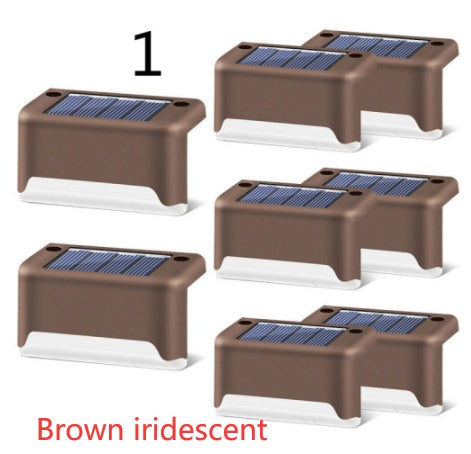 New Upgrade Waterproof LED Solar Fence Lamp - Solar Deck Lights Solar Step Light Outdoor For Patio Stairs Garden Pathway Step Yard
