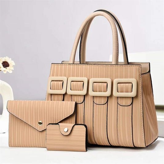 Three-Piece Sets Large Capacity Tote Woman Handbag - JumoShop