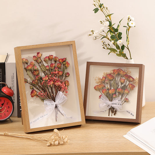Hollow Dried Flower Photo Frame – 3D DIY Table Decoration & Flower Storage! - JumoShop