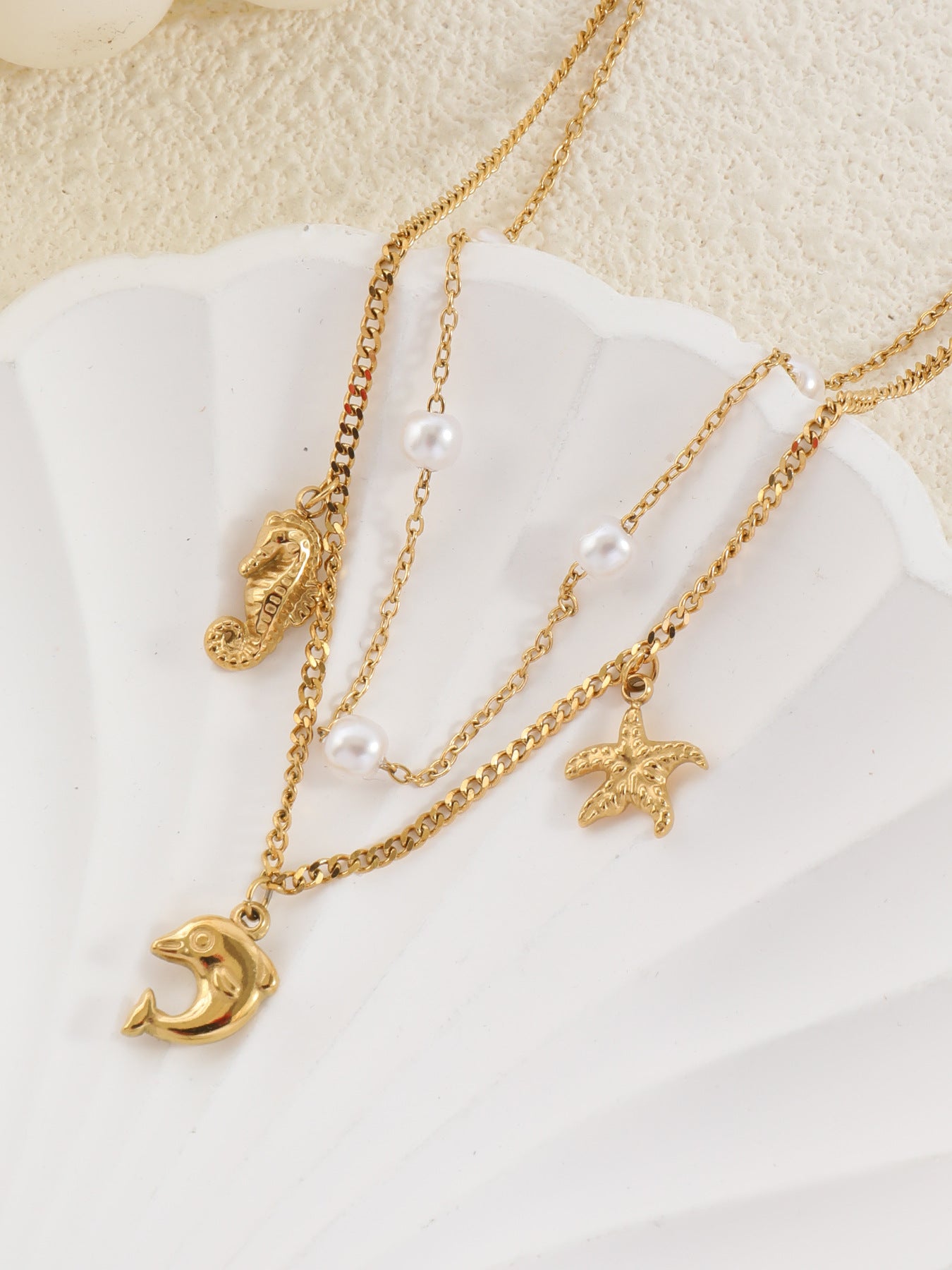 Round Beads Shell Anklet