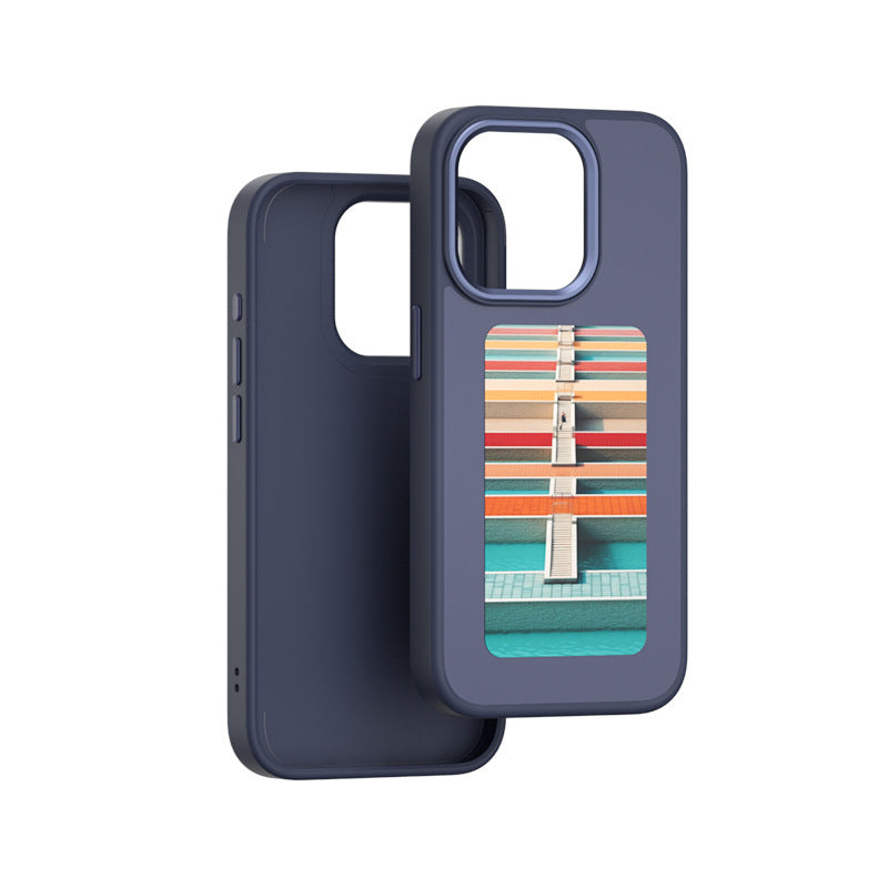 E-ink Screen Phone Case - Unlimited Screen Projection Personalized Phone Cover Battery Free New Designer Luxury Phone Case