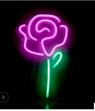 Room Decoration Night Light - LED Neon Lights, Acrylic Back Panel,