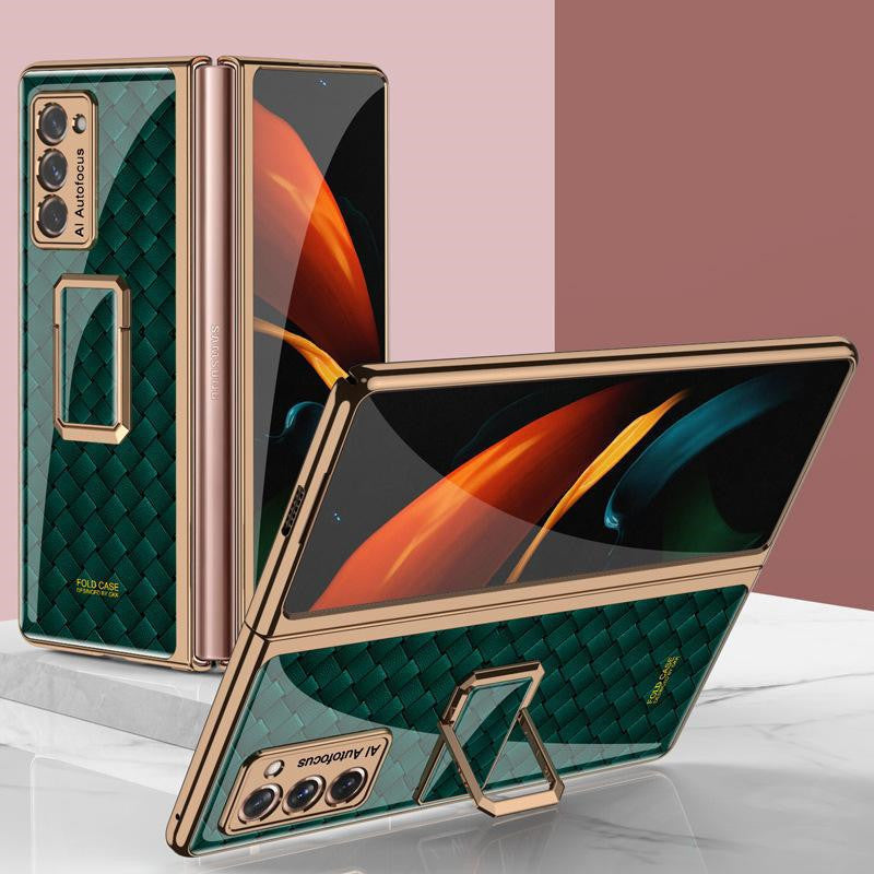 Folding Vertical Clock Phone Case -Full Inclusive Personality Male