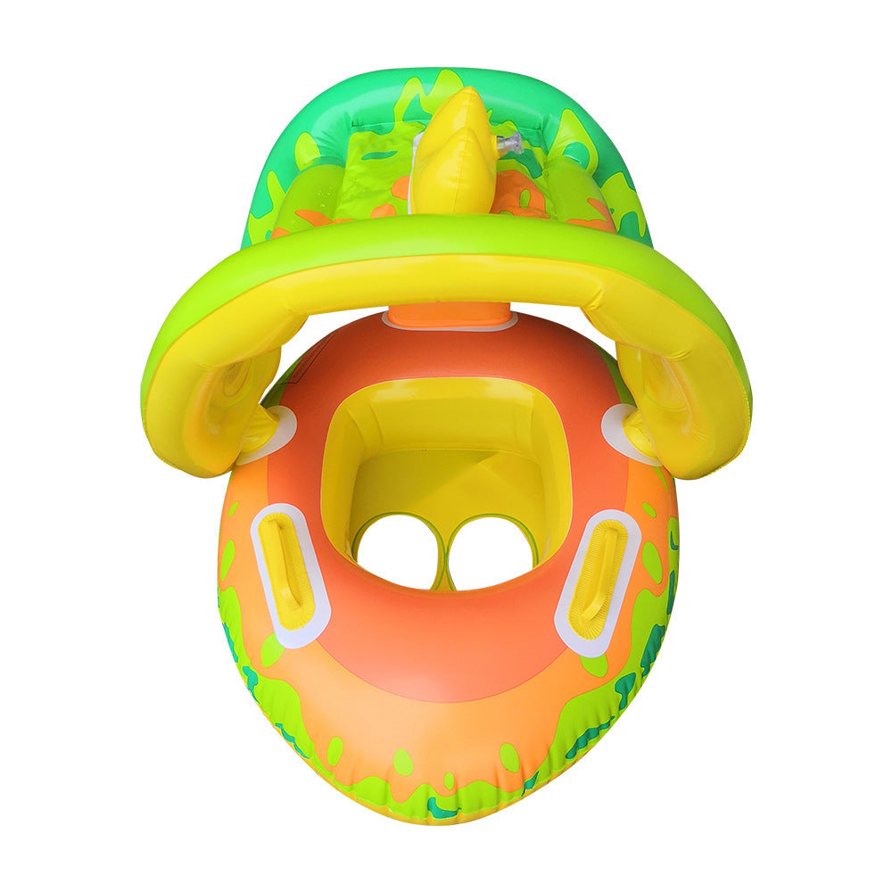 Children's Swimming Rings Inflatable Detachable Canopy Seat Ring