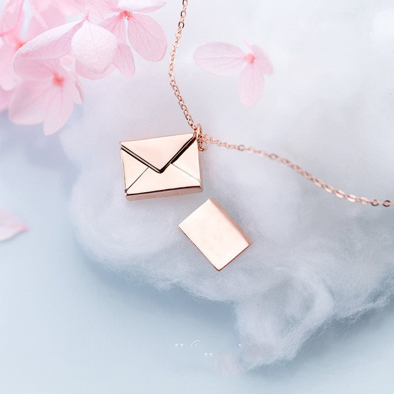 Fashion Envelop Necklace - Women Lover Letter Pendant Best Gifts For Girlfriend