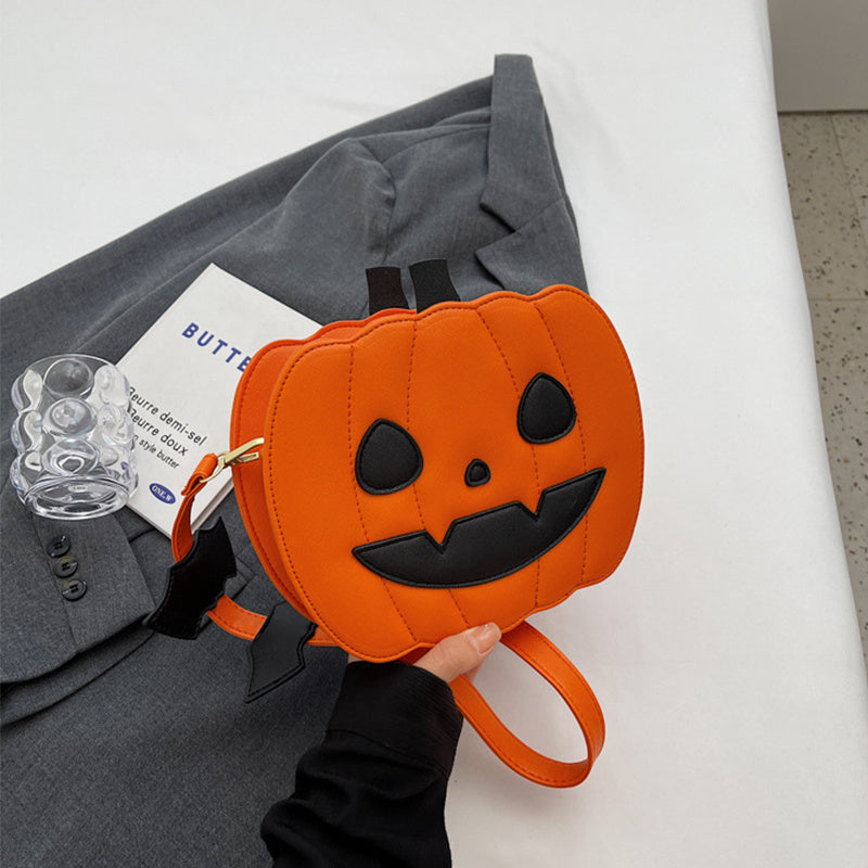 Halloween Bags - Funny Pumpkin Cartoon Shoulder Crossbody Bag