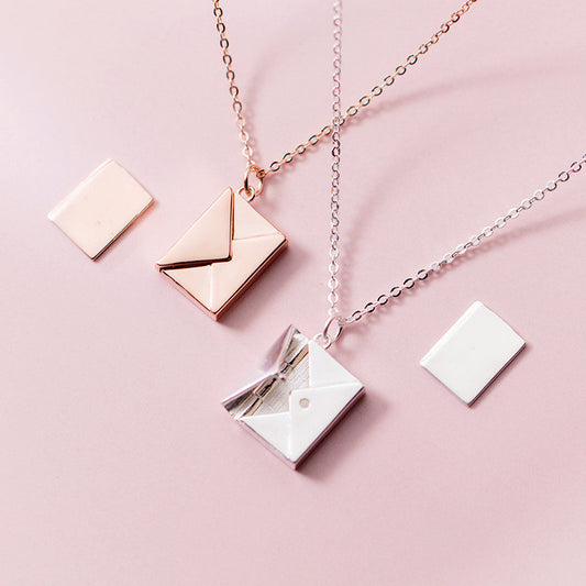 Fashion Envelop Necklace - Women Lover Letter Pendant Best Gifts For Girlfriend