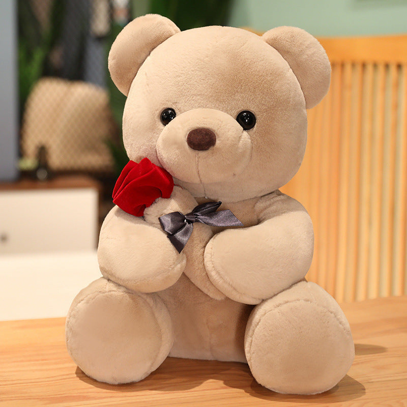 Soft & Cuddly Rose Bear Plush Toy – The Perfect Hug Buddy for Kids