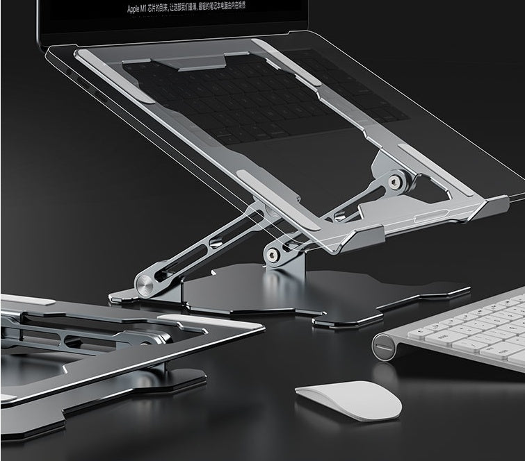 Adjustable Laptop Stand - Portable Computer Stand, Aluminum Alloy Laptop Riser Compatible Laptop Stand Holder