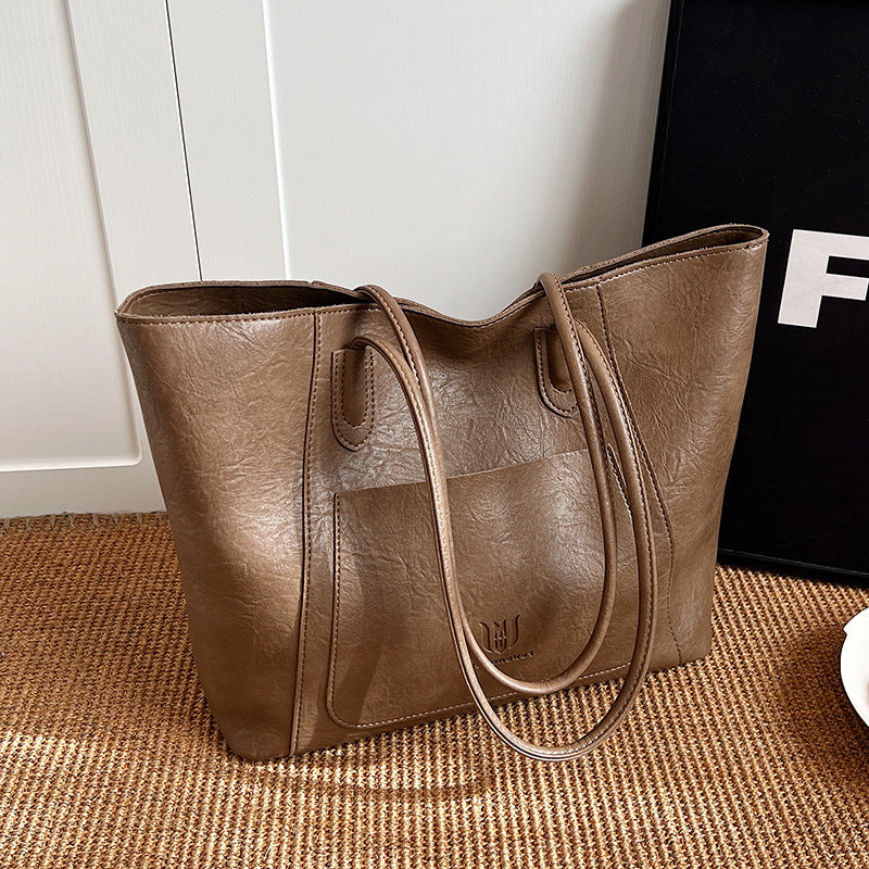 Casual Retro Shoulder Bag - Commuter Tote