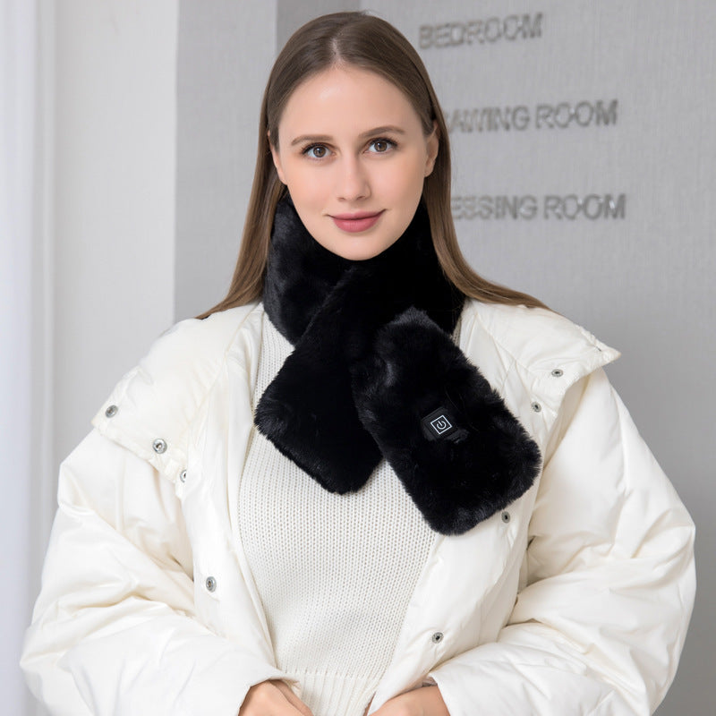 Heating Scarf USB Electric Heated Neck Wrap - Temperature Control Neck Warmer For Women Men