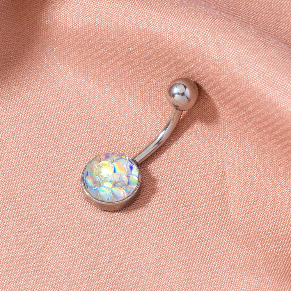 Mermaid Navel Zircon Body Piercing Jewelry