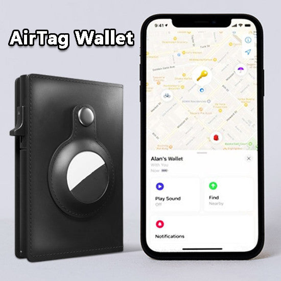 Air Tag Wallet - Anti Theft Bullet Card Bag
