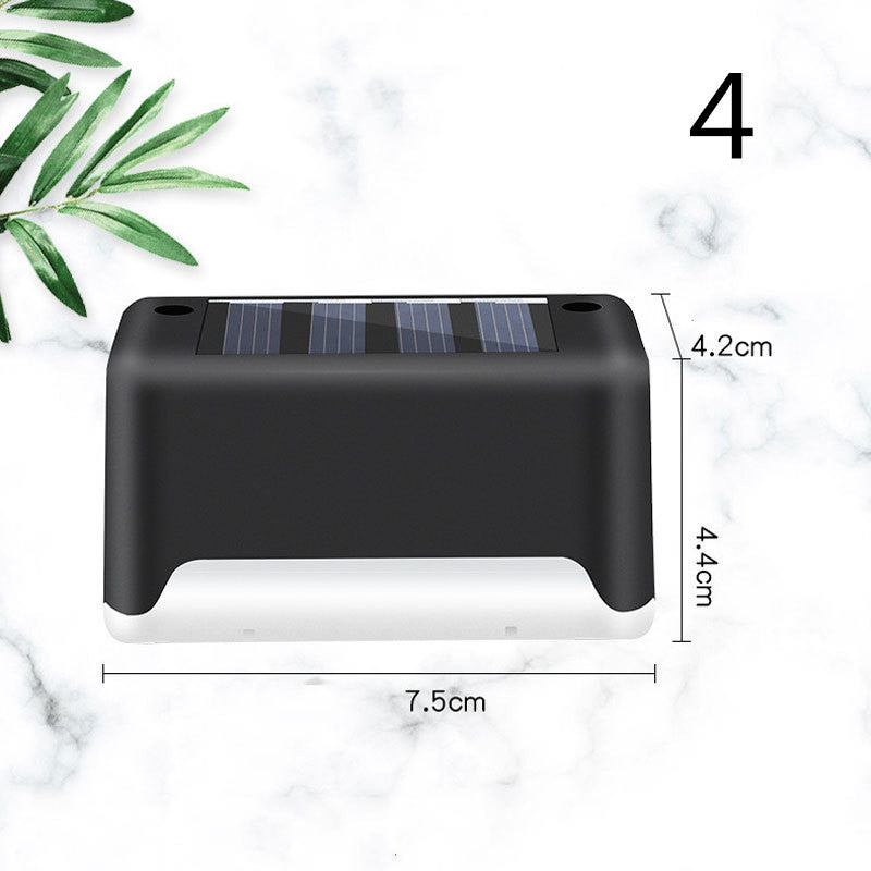 New Upgrade Waterproof LED Solar Fence Lamp - Solar Deck Lights Solar Step Light Outdoor For Patio Stairs Garden Pathway Step Yard