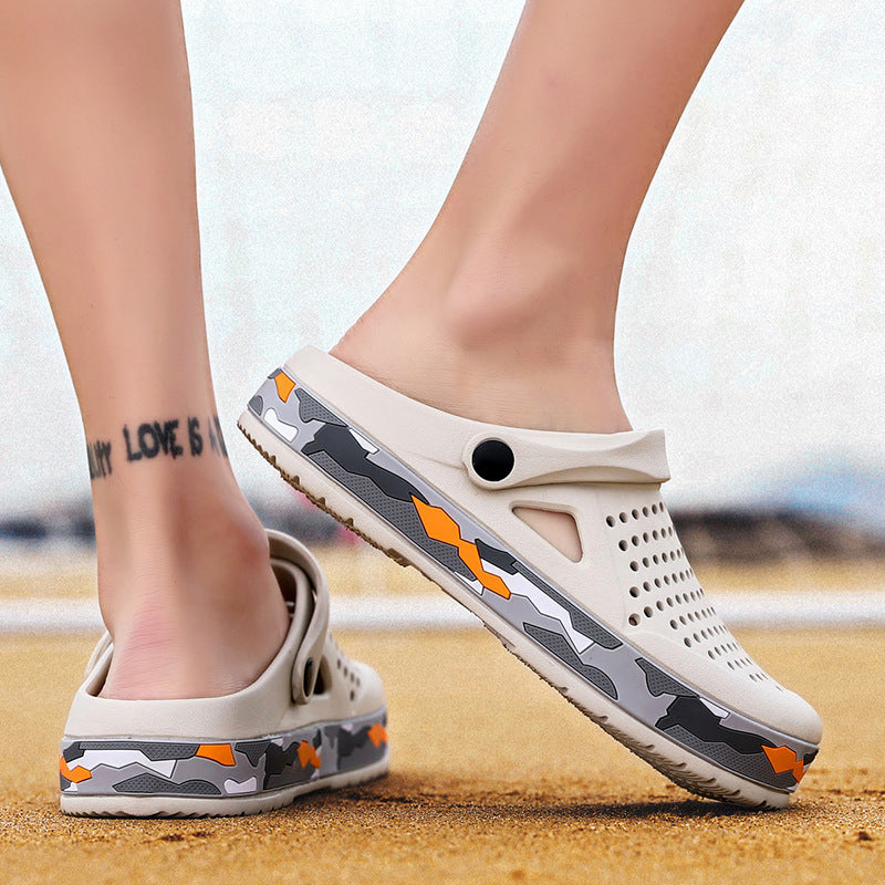 Summer Sandals With Baotou - Non-Slip Slippers Thick-Soled Beach Shoes