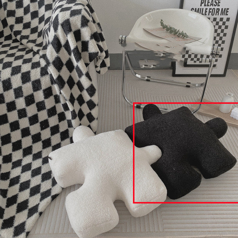 Fashion Stuffed Creative Puzzle Shaped Pillow - Modern Spliceable Cushion Throw Pillow Living Room Waist Cushion Home Decoration