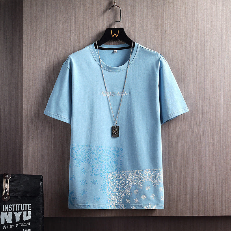 Men's Clothing - Short-sleeved T-shirts, Half-sleeved T-shirts, Loose Bottoming Shirts,