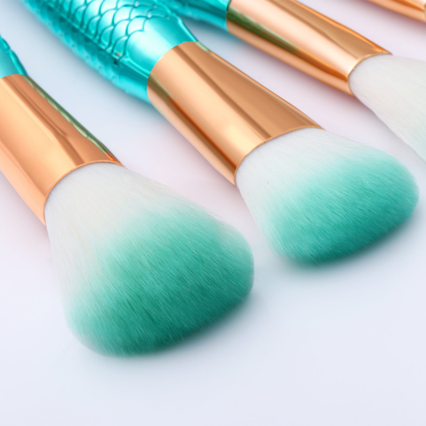11pcs Makeup Brushes Kit - New Mermaid Foundation Eyebrow Eyeliner Cosmetic Makeup Brushes