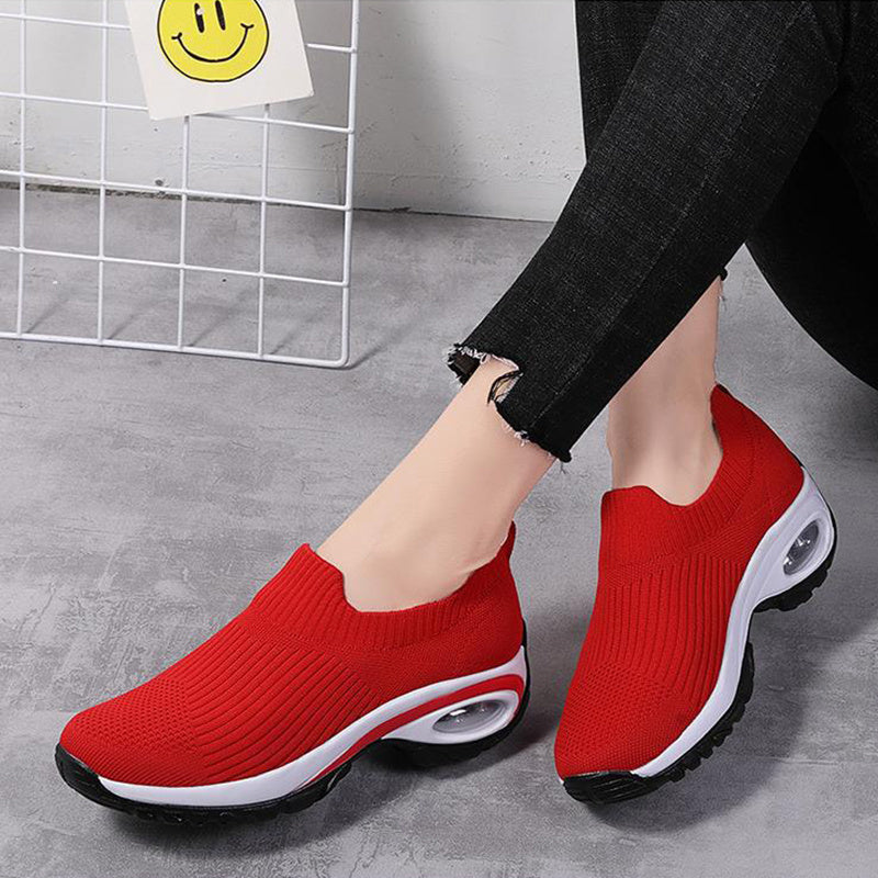 Sneakers - Women Air Cushion Mesh,  Breathable Running Sports Shoes