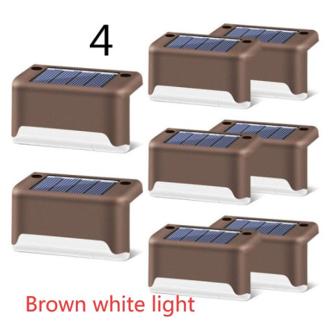 New Upgrade Waterproof LED Solar Fence Lamp - Solar Deck Lights Solar Step Light Outdoor For Patio Stairs Garden Pathway Step Yard