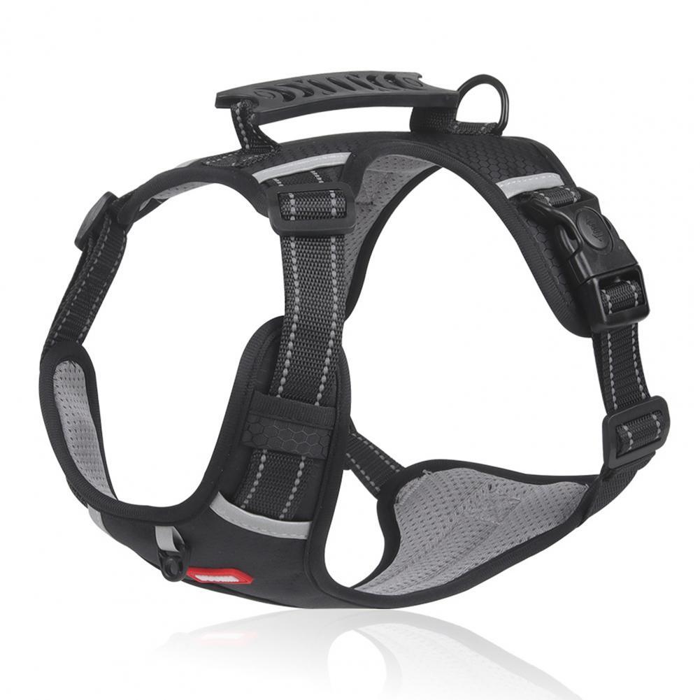 Nylon Dog Harness No Pull Breathable Reflective Pet Harness Vest For Small Large Dog Outdoor Running Dogs Training Accessories - JumoShop