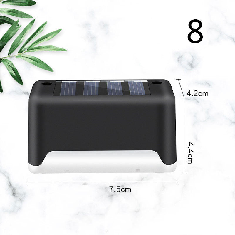 New Upgrade Waterproof LED Solar Fence Lamp - Solar Deck Lights Solar Step Light Outdoor For Patio Stairs Garden Pathway Step Yard