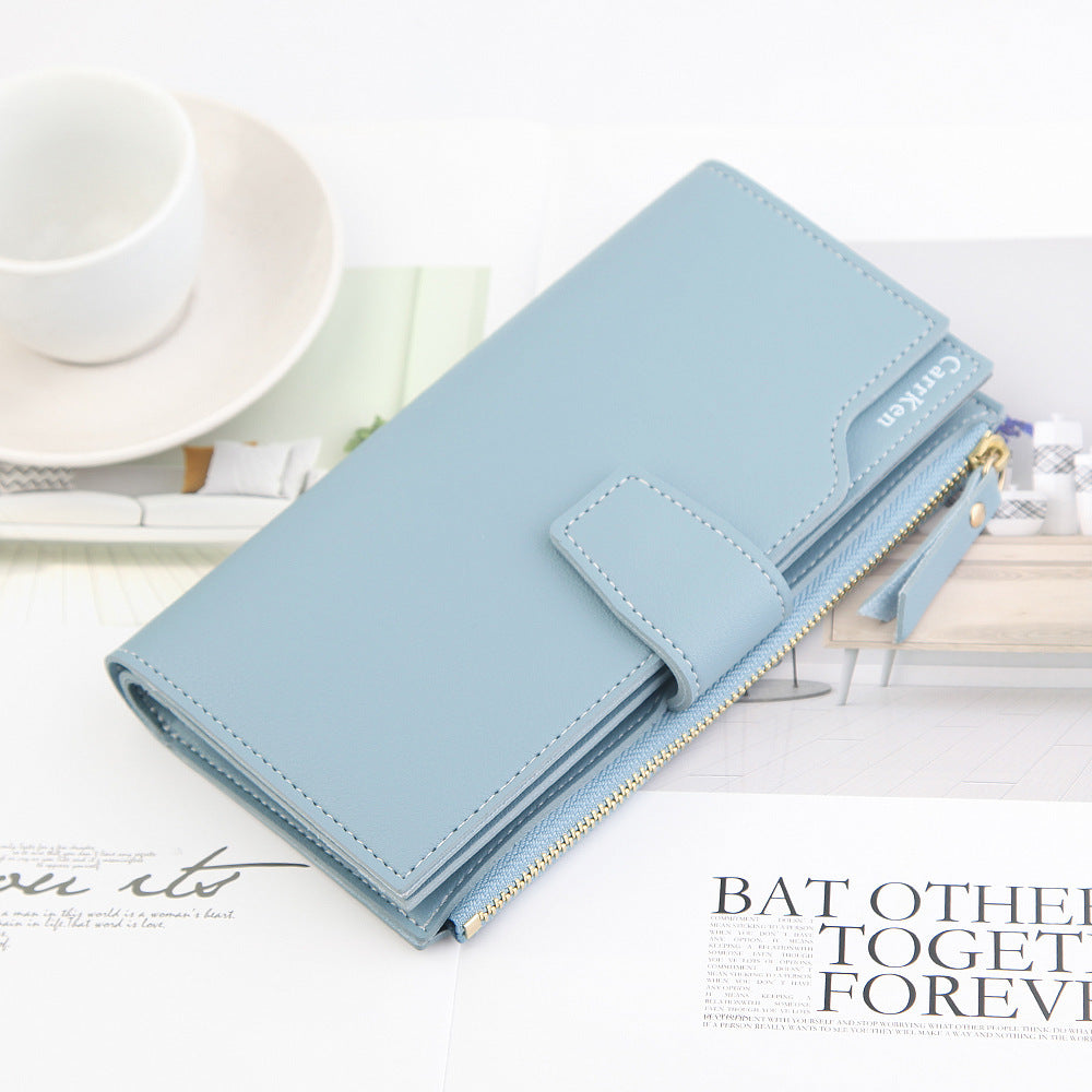 Women's Wallet - Long Wallet, Women Zipper Card
