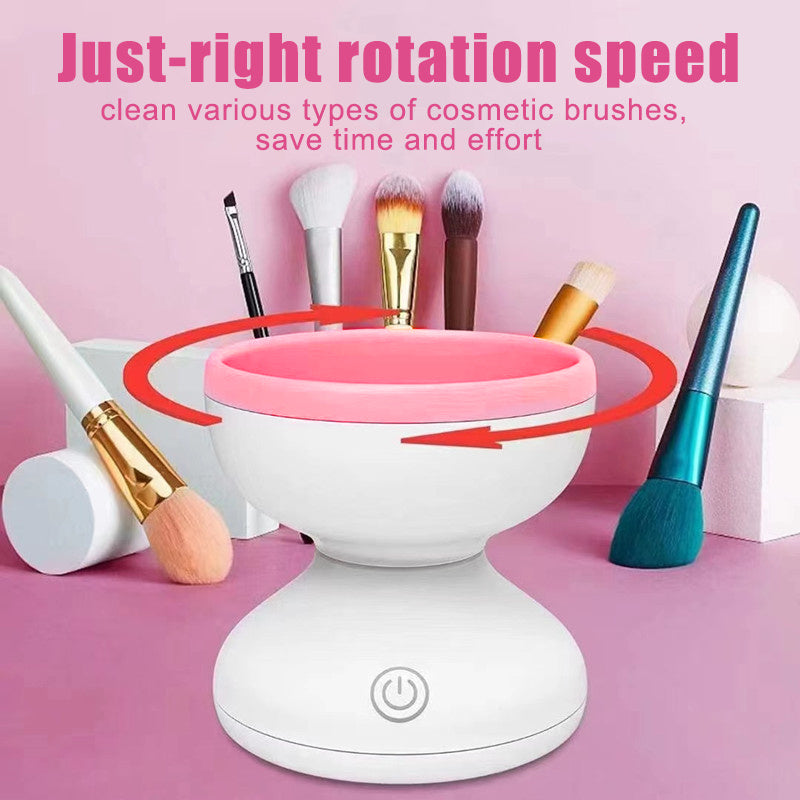 Portable USB Makeup Brush Cleaner - Machine Electric Cosmetic Brush Cleaning Washing Tools Automatic Clean Makeup Brushes